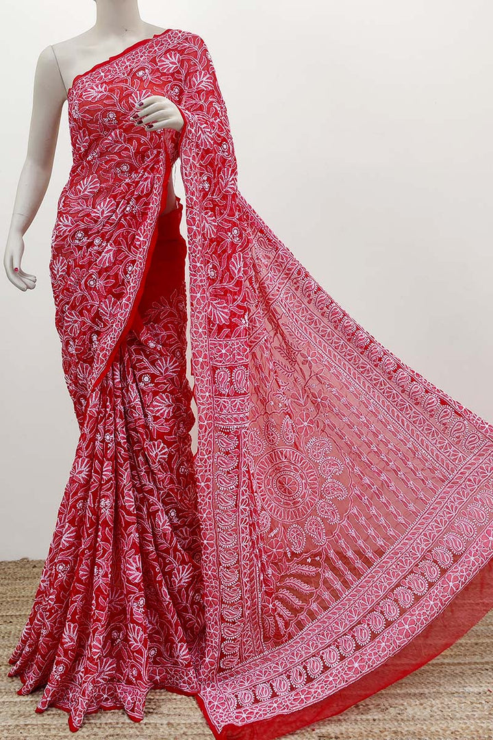 Gulzar Full Jaal Chikankari Saree