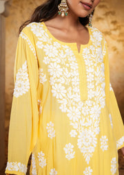 Bela Modal Chikankari Long Kurta