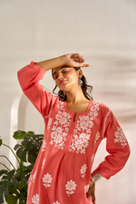 Load image into Gallery viewer, Ramila Modal Chikankari Co-ord Set