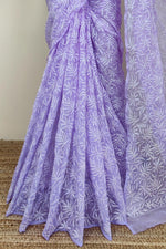 Load image into Gallery viewer, Tepchi work chikankari saree
