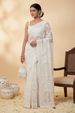 Load image into Gallery viewer, Gulzar Full Jaal Chikankari Saree