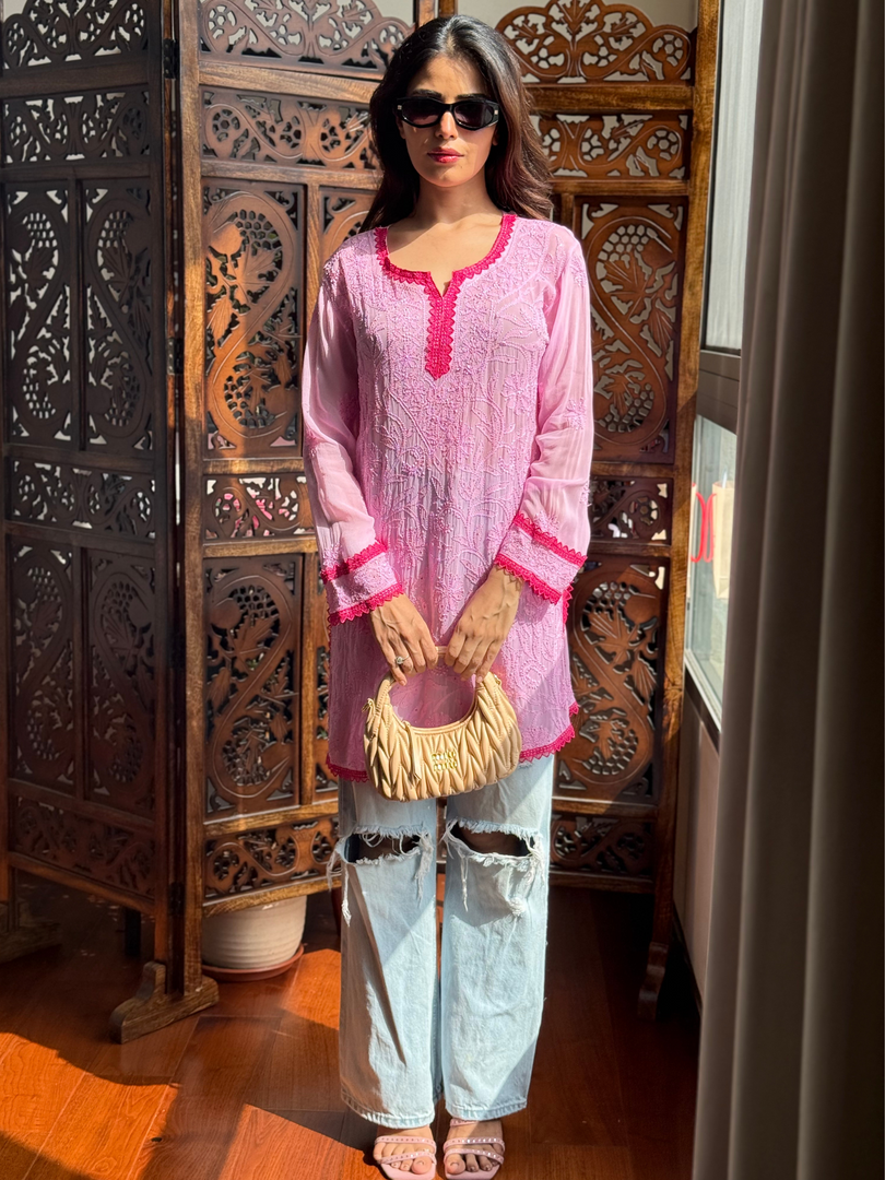 Korli Viscose Designer Short Kurti