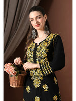Load image into Gallery viewer, Mahira Rayon Duel Thread Chikankari Kurti