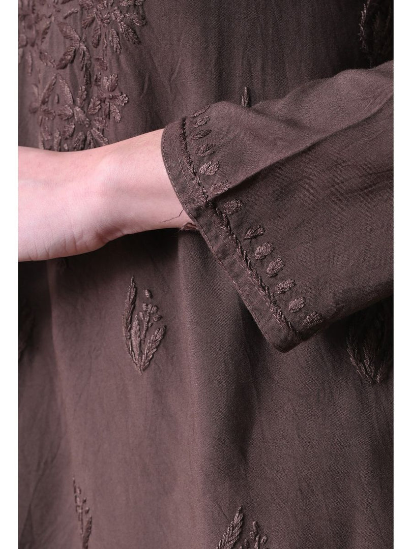 Bela Dyed Rayon Short Chikankari Kurti