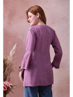 Load image into Gallery viewer, Bela Dyed Rayon Short Chikankari Kurti