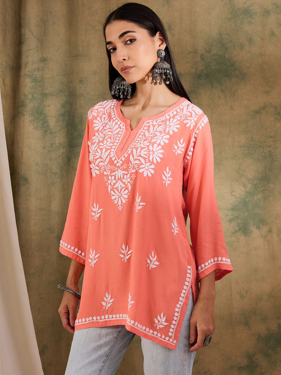 Haniya Premium Chikankari Short Top