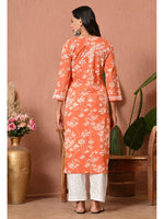 Load image into Gallery viewer, Aadat Mulmul Straight Chikankari Kurti