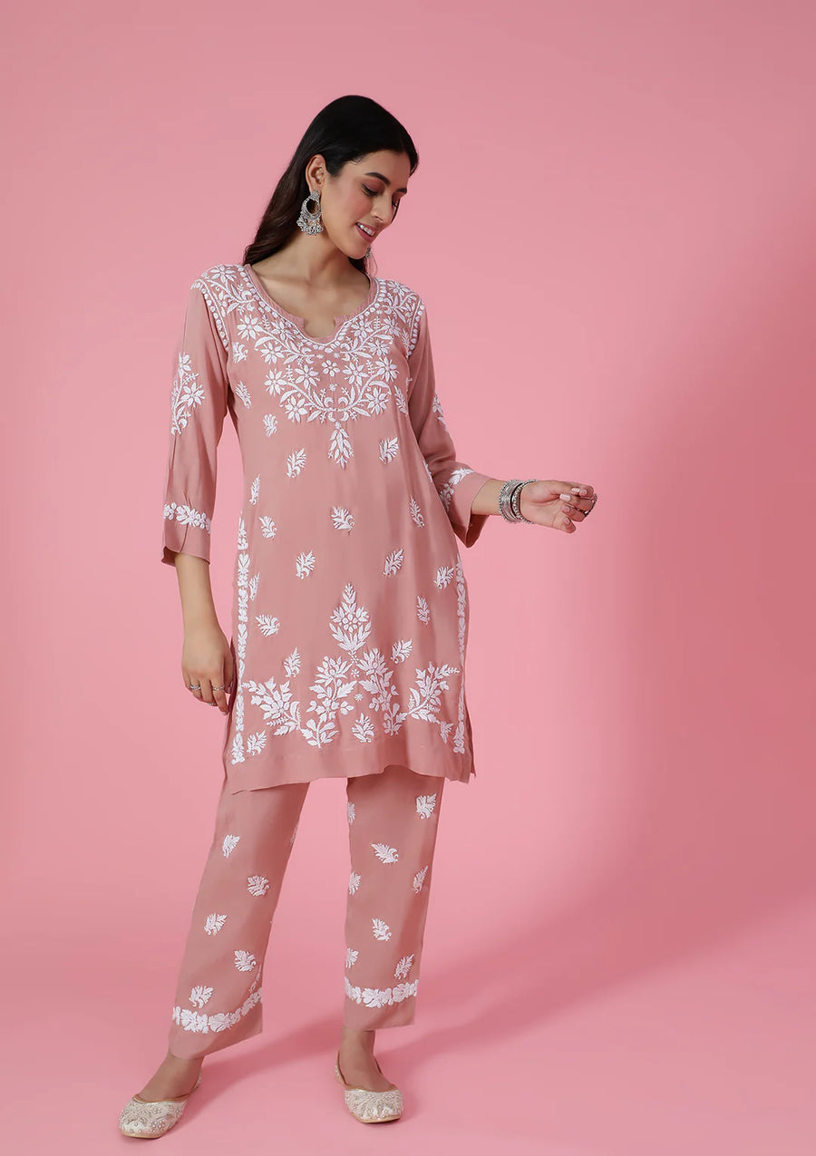 Mira Chikankari Cotton Cord Set