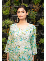 Load image into Gallery viewer, Maira Floral Chikankari Mulmul Co-ord Sets
