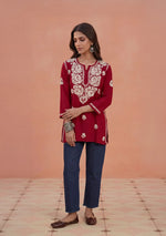 Load image into Gallery viewer, Jiva Rayon Short Kurti