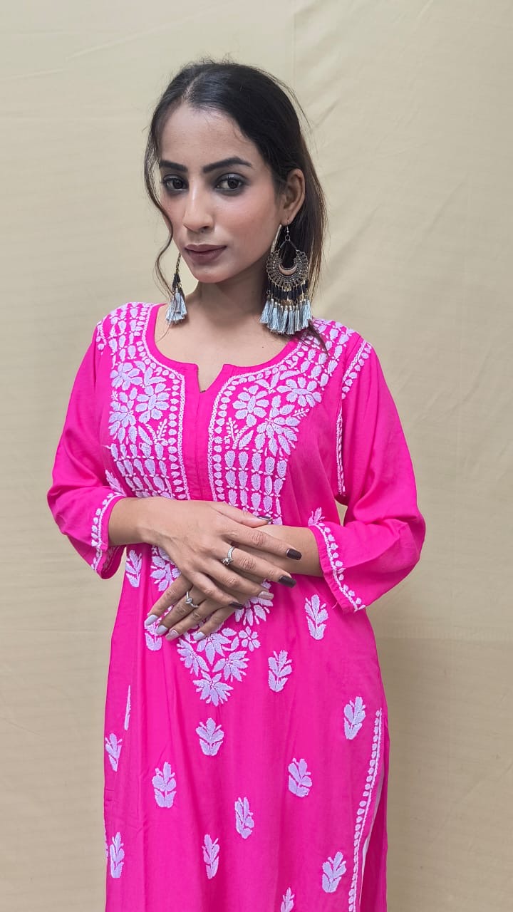 Dori Modal Chikankari Kurti