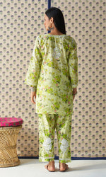 Load image into Gallery viewer, Indi Handcrafted Chanderi Co-ord Set
