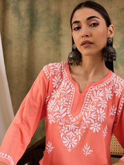 Haniya Premium Chikankari Short Top