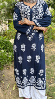 Mausam Modal Chikankari Straight Kurti