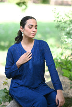Load image into Gallery viewer, Tarai Viscose Short Chikankari Kurti - The Lucknowi Chikan 
