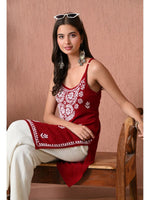 Load image into Gallery viewer, Mahiya Strappy Chikankari Kurti