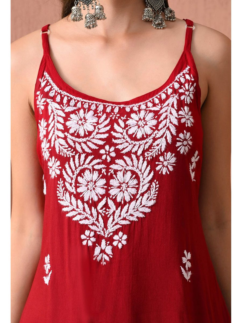 Mahiya Strappy Chikankari Kurti
