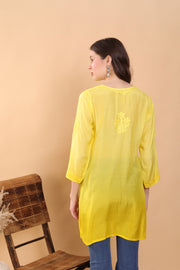 Johra Muslin Chikankari Short Kurti