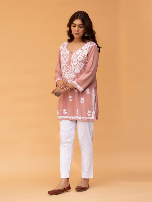 Aabha Premium Modal Chikankari Top