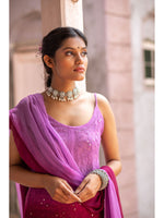 Load image into Gallery viewer, Fiza Designer Mukaish Chikankari Noodle Gharara Set
