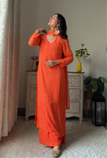 Load image into Gallery viewer, Nagma Premium Chikankari Mukaish Viscose Set
