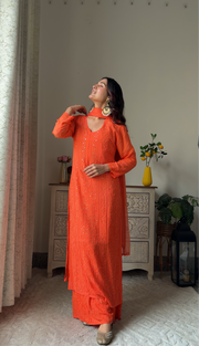 Nagma Premium Chikankari Mukaish Viscose Set