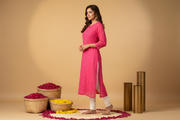 Gulposh Rose Pannel Viscose Kurti