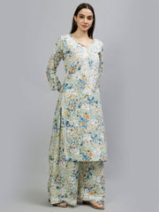 Maira Floral Chikankari Mulmul Co-ord Sets