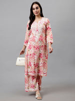 Load image into Gallery viewer, Maira Floral Chikankari Mulmul Co-ord Sets
