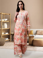 Load image into Gallery viewer, Maira Floral Chikankari Mulmul Co-ord Sets
