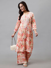 Maira Floral Chikankari Mulmul Co-ord Sets