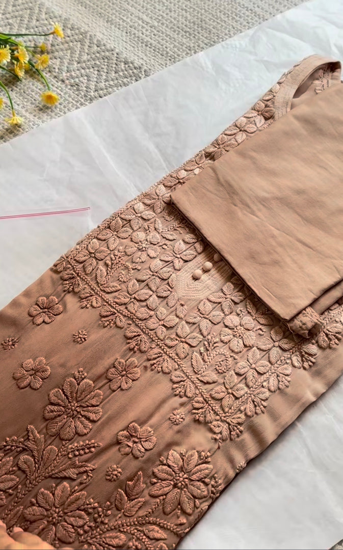 Averi Viscose 3D Handwork Kurta