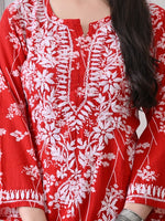 Load image into Gallery viewer, Chhaya Mul Chikankari Kurti Set