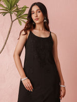Load image into Gallery viewer, Nayab Strappy Ombre Chikankari Kurti