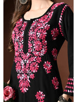 Load image into Gallery viewer, Mahira Rayon Duel Thread Chikankari Kurti