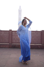 Load image into Gallery viewer, Gulfam Rose Pannel Viscose Kurti Set
