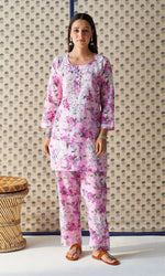 Load image into Gallery viewer, Indi Handcrafted Chanderi Co-ord Set
