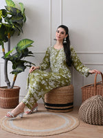 Load image into Gallery viewer, Chhaya Mul Chikankari Kurti Set