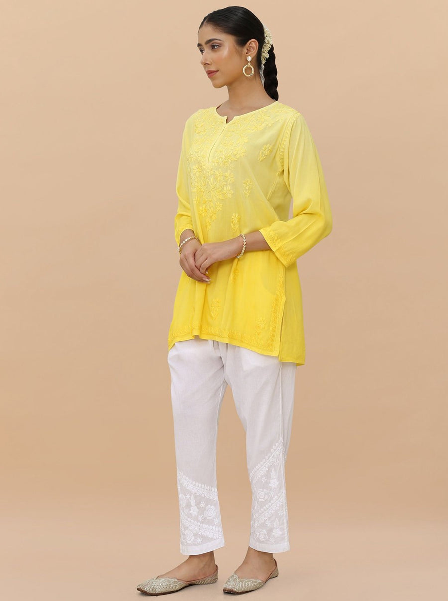 Vibha Ombre Chikankari Short Top