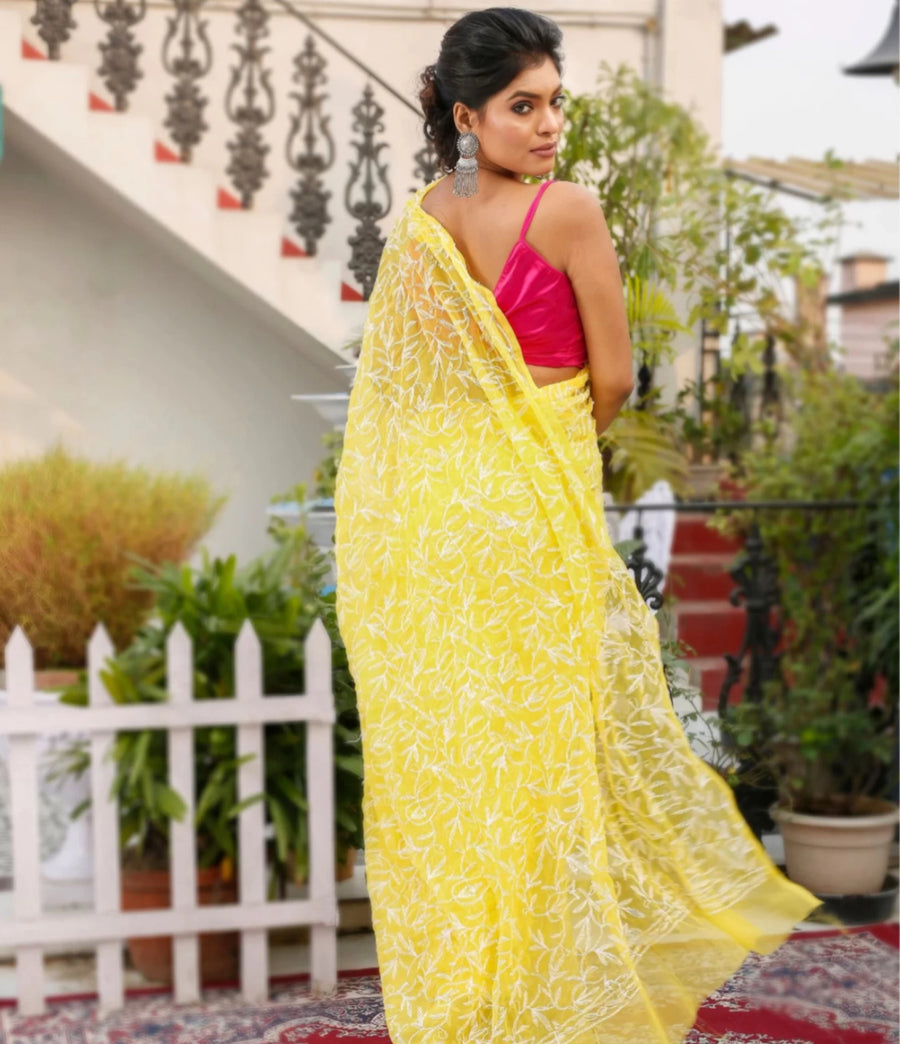 Tepchi Chikankari Sarees