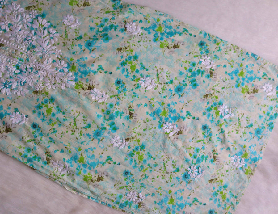 Sonu Kakkar Styled Mulmul Chikankari Kurta