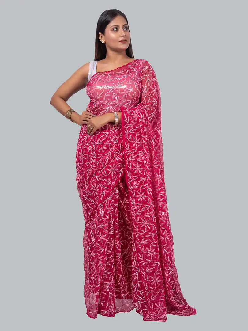 Tepchi Chikankari Sarees