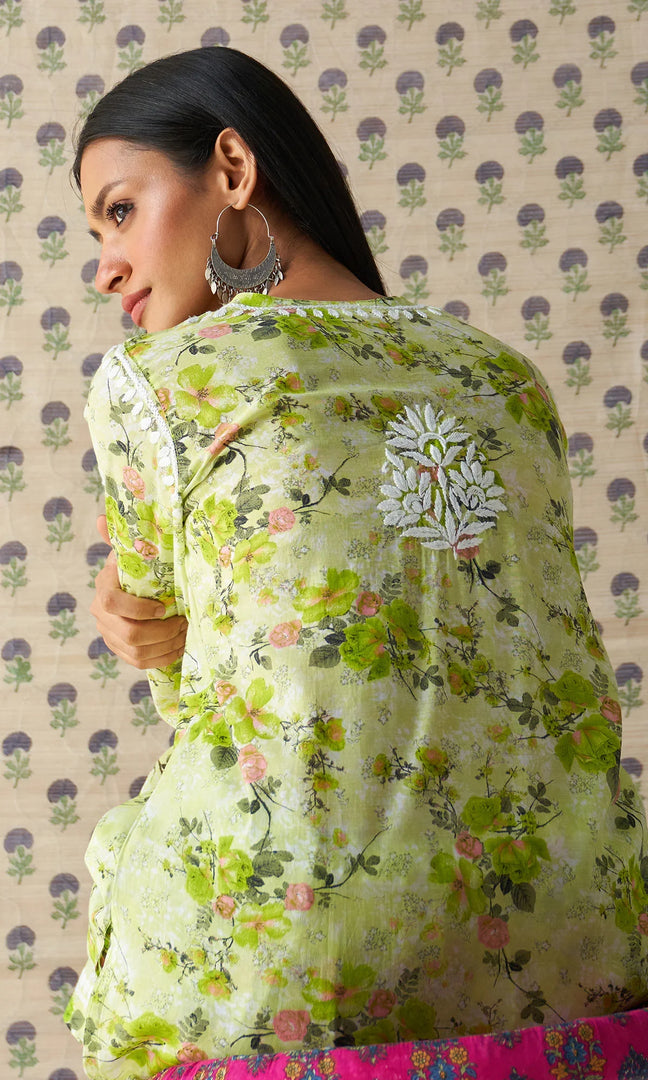 Indi Handcrafted Chanderi Co-ord Set
