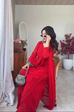 Load image into Gallery viewer, Gulnaaz Viscose Premium Chikankari Kurti Set