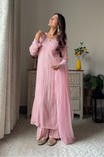 Load image into Gallery viewer, Nagma Premium Chikankari Mukaish Viscose Set
