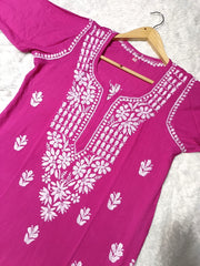 Dori Modal Chikankari Kurti