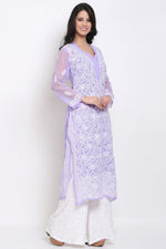 Load image into Gallery viewer, Zara Georgette Chikankari Kurta