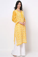 Load image into Gallery viewer, Zara Georgette Chikankari Kurta
