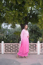 Load image into Gallery viewer, Gulfam Rose Pannel Viscose Kurti Set
