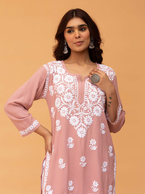 Aabha Premium Modal Chikankari Top